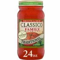 Classico Family Favorites Traditional Smooth & Rich Spaghetti Pasta Sauce