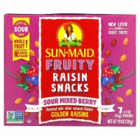 Sun-Maid® Fruity Raisin Snacks Sour Mixed Berry 7-Ct Box/.7oz Pouches Perspective: Main