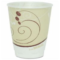 Solo Cups X8J8002PK Symphony Design Trophy Foam Hot/Cold Drink Cups- 8oz- Beige- 100/Pack