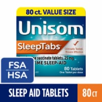 Unisom SleepTabs Nighttime Sleep-aid Doxylamine Succinate Tablets Perspective: Main