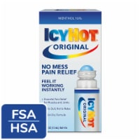 Icy Hot Original Medicated Max Strength Roll-On No-Mess Pain Relief Menthol Liquid