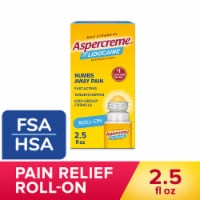 Aspercreme Maximum Strength No-Mess Roll-On Joint and Muscle Pain Relief Lidocaine Liquid