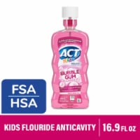 ACT Kids Anticavity Bubble Gum Blowout Fluoride Rinse