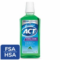ACT Total Care Anticavity Fluoride Mouthwash with Zero Alcohol Fresh Mint Perspective: Main