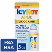 Icy Hot Max Strength No-Mess Roll-on Pain Relief Lidocaine Liquid Perspective: Main