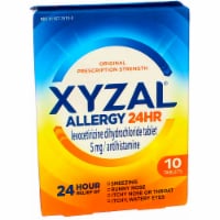 Xyzal® 24 Hour Allergy Relief Medicine Levocetirizine Dihydrochloride Antihistamine Tablets Perspective: Main
