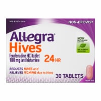 Allegra® Adult Hives 180mg 24 Hour Tablets