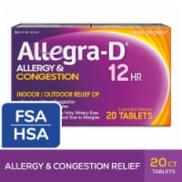 Allegra D 12-Hour Non-Drowsy Allergy Congestion Relief Antihistamine Tablets with Pseudoephedrine Perspective: Main