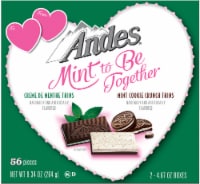 Andes® Mint To Be Together Creme De Menthe Thins and Mint Cookie Crunch Thins Valentine Candy Perspective: Main