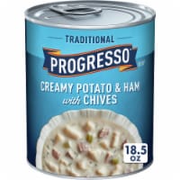 Progresso Traditional Creamy Potato Ham with Chives Soup Perspective: Main