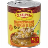 Old El Paso Mexican Style Chicken and Rice With Corn Canned Soup Perspective: Main