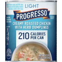 Progresso Light Creamy Roasted Chicken with Herb Dumplings Soup Perspective: Main