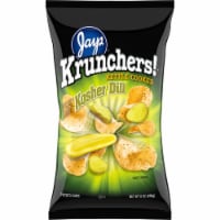 Krunchers!® Kettle Cooked Potato Chips, Kosher Dill Flavored Chips, 8 Oz Bag Perspective: Main