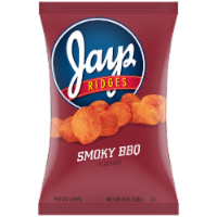 Jays® Smoky BBQ Crispy Ridges Potato Chips Perspective: Main
