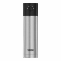 Thermos Sipp Vacuum Insulated Drink Bottle - 16 oz. - Stainless Steel/Black