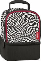 Thermos Modified Checkered Dual Lunch Kit - Black/White Perspective: Main