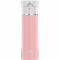 Thermos 30374155 16 oz Sipp Stainless Water Bottle, Matte Pink