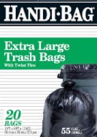 Handi-Bag Extra Large Twist Tie Trash Bags 55 Gallon Perspective: Main