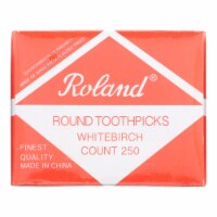 Roland Products - Toothpicks Round Birchwd - Case of 48 - 25O CT