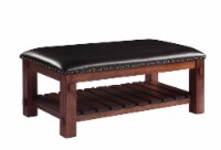 HD Designs Montana Ottoman Solid Wood Bown Bench Perspective: Main