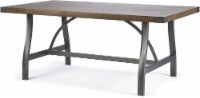 HD Designs Carrington Rustic Wood/Galvanized Dining Table Perspective: Main