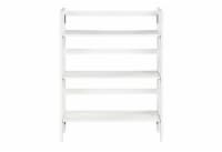 Everyday Living 3-Shelf Folding White Bookcase Perspective: Main