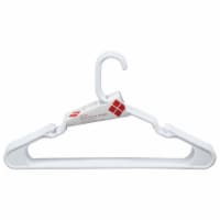 Kitcheniva Plastic Hangers Durable Slim Pack of 30 White, Pack of