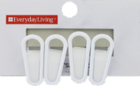 Everyday Living® Universal Hanger Clips - White