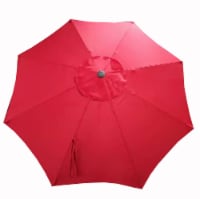 HD Designs Outdoors® Market Umbrella - Red Perspective: Main
