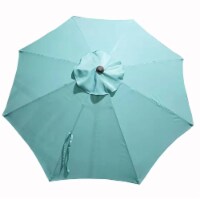 HD Designs Outdoors® Market Umbrella - Spa Blue Perspective: Main