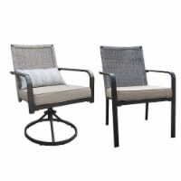 HD Designs Outdoors Rowan Wicker Chair Set Perspective: Main