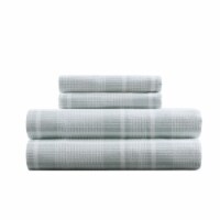 HD Designs Plaid Full Flannel Sheet Set - Gray Perspective: Main