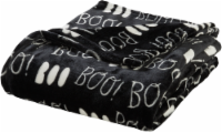 HD Designs® Holiday Boo! Throw Blanket - Black/White Perspective: Main