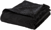 HD Designs® Holiday Silly Spider Web Throw Blanket - Black Perspective: Main