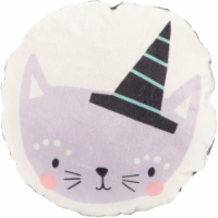 HD Designs Holiday Scaredy-Cat Mini-Pillow - White/Gray Perspective: Main