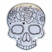 Holiday Home All Hallows Skull Tidbit Plate - White Perspective: Main