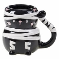 Holiday Home Sculpted Mummy Kitten Mug Perspective: Main