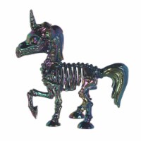 Holiday Home™ Unicorn Skeleton Figure - Gun Metal Perspective: Main