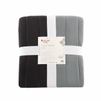 Everyday Living® Twin/Twin XL Microplush Quilt - Black/Gray