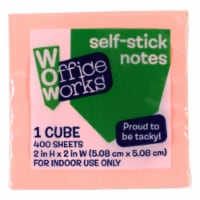 Office Works Self Stick Note Cubes