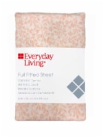 Everyday Living® 200 Thread Count Delicate Floral Fitted Sheet Perspective: Main