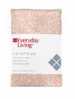 Everyday Living® 200 Thread Count Delicate Floral Flat Sheet Perspective: Main