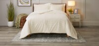 HD Designs Corduroy Comforter Set - White