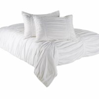 Fred Meyer Hd Designs Rouched Solid Duvet Cover And Pillow Sham