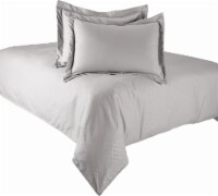 HD Designs Dumont Embossed Duvet Cover and Pillow Sham Set - Gray Perspective: Main