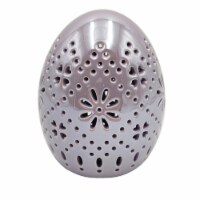 Holiday Home Purple LED Ceramic Egg