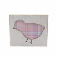 Holiday Home Plaid Chick Sign