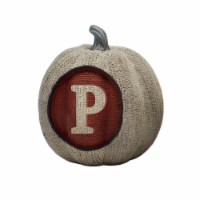 Holiday Home 4 Inch "P" Monogram Pumpkin Perspective: Main