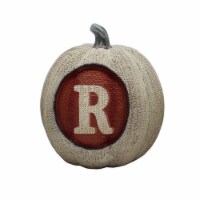 Holiday Home 4 Inch "R" Monogram Pumpkin Perspective: Main