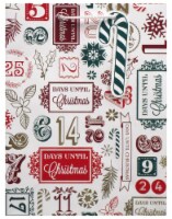 Holiday Home Icon Scatter Christmas Gift Bag Perspective: Main